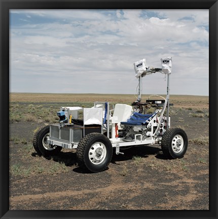 Framed View of a 1-G Lunar Rover Vehicle Print