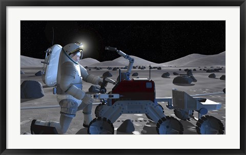 Framed Future Space Exploration Missions Print