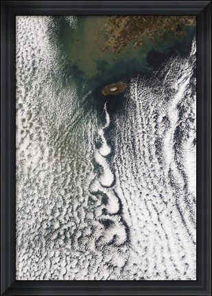 Framed Cloud Vortices off Cheju Do, South Korea Print