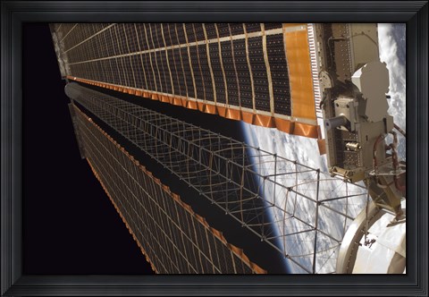 Framed Solar Array Wing on the International Space Station Print