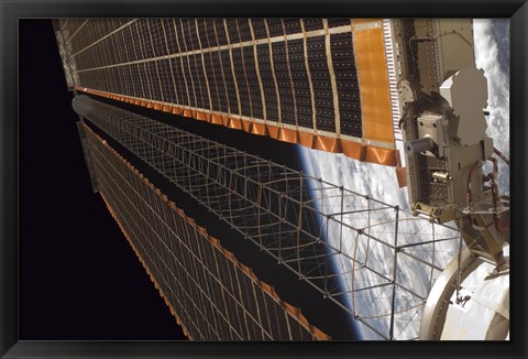 Framed Solar Array Wing on the International Space Station Print