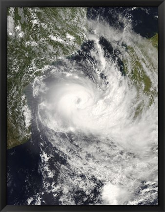 Framed Tropical Cyclone Jokwe in the Mozambique Channel Print