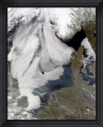 Framed Fog in the North Sea Print