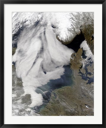 Framed Fog in the North Sea Print