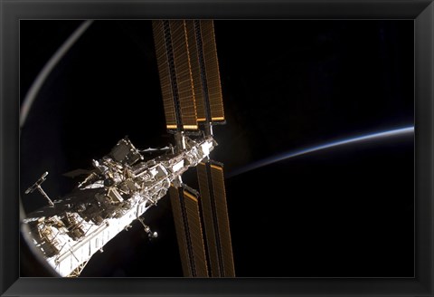 Framed Section of the International Space Station Print