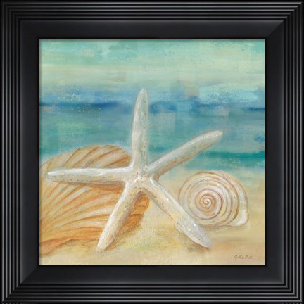 Framed Horizon Shells I Print