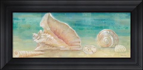 Framed Horizon Shells Panel II Print