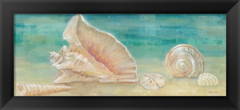 Framed Horizon Shells Panel II Print