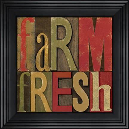 Framed Printers Block Farm To Table IV Print