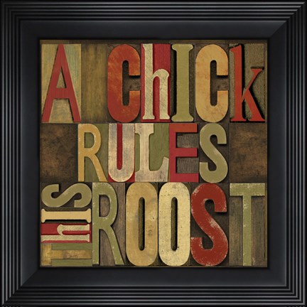 Framed Printers Block Rules This Roost I Print