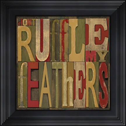 Framed Printers Block Rules This Roost II Print