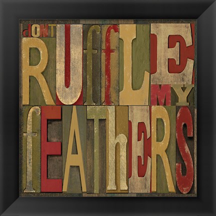 Framed Printers Block Rules This Roost II Print