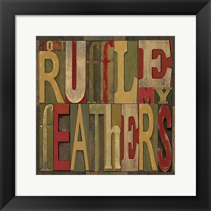 Framed Printers Block Rules This Roost II Print