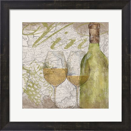Framed Vino and Vin II Print