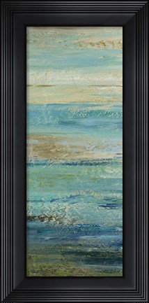 Framed Blue Indigo Panel I Print
