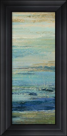 Framed Blue Indigo Panel II Print