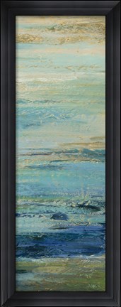 Framed Blue Indigo Panel II Print