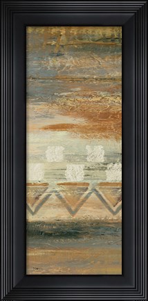 Framed Siena Geometric Panel I Print