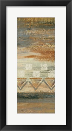 Framed Siena Geometric Panel I Print
