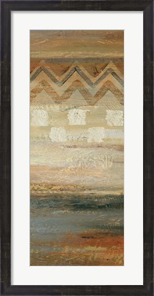 Framed Siena Geometric Panel II Print