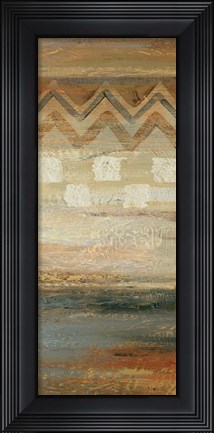 Framed Siena Geometric Panel II Print