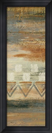 Framed Siena Geometric Panel I Print
