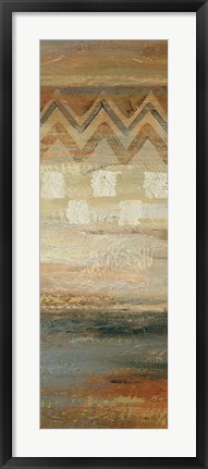 Framed Siena Geometric Panel II Print