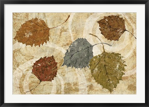 Framed Golden Autumn Landscape Print