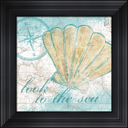 Framed Look to the Sea I Print