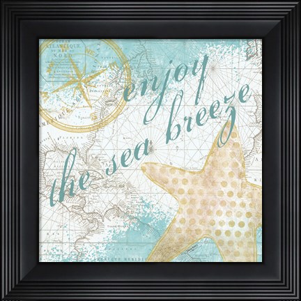Framed Look to the Sea II Print