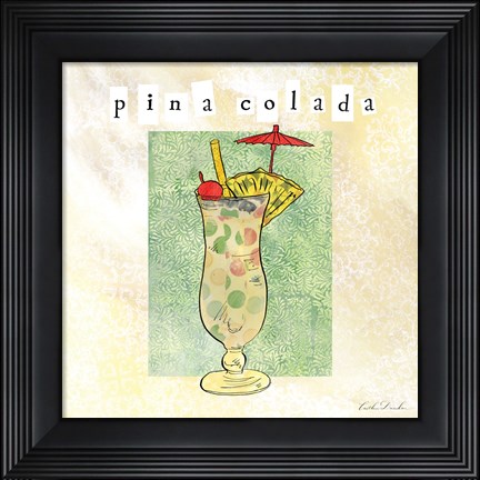 Framed Tropical Cocktails II Print