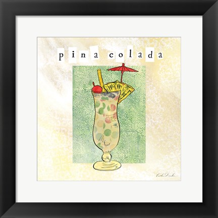 Framed Tropical Cocktails II Print