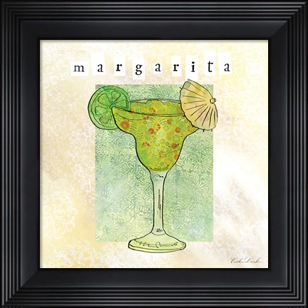 Framed Tropical Cocktails III Print