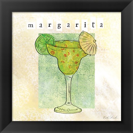 Framed Tropical Cocktails III Print
