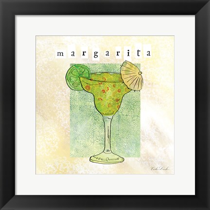 Framed Tropical Cocktails III Print