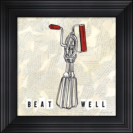 Framed Kitchen Utensils V Print
