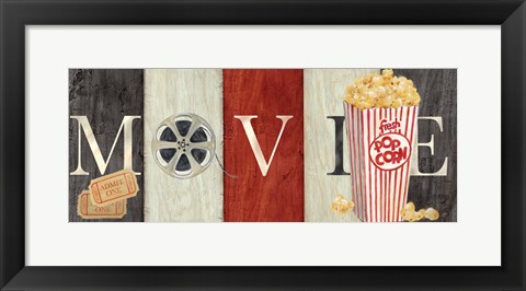 Framed Movie Cinema Signs I Print