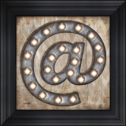 Framed Marquee Symbols II Print