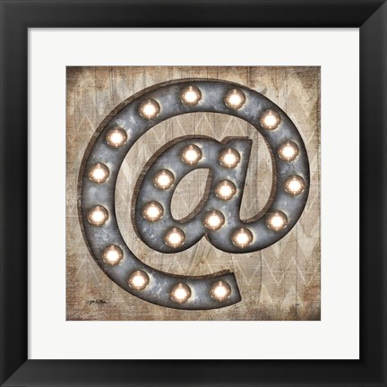 Framed Marquee Symbols II Print