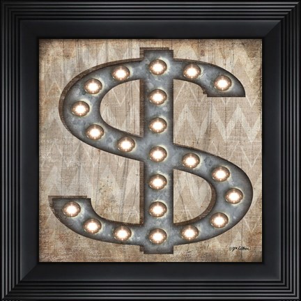 Framed Marquee Symbols III Print