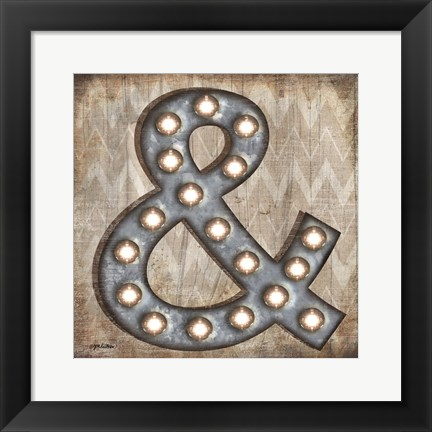 Framed Marquee Symbols IV Print