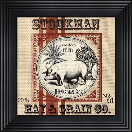 Framed Organic Farm I Print