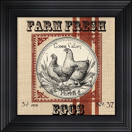 Framed Organic Farm II Print