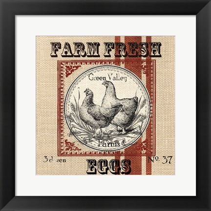 Framed Organic Farm II Print