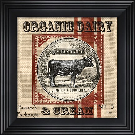 Framed Organic Farm III Print