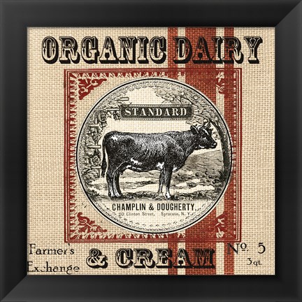 Framed Organic Farm III Print
