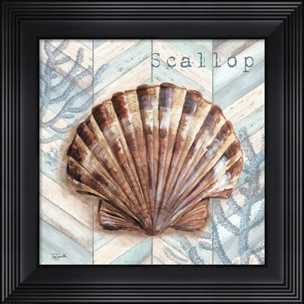 Framed Chevron Shell VI Print