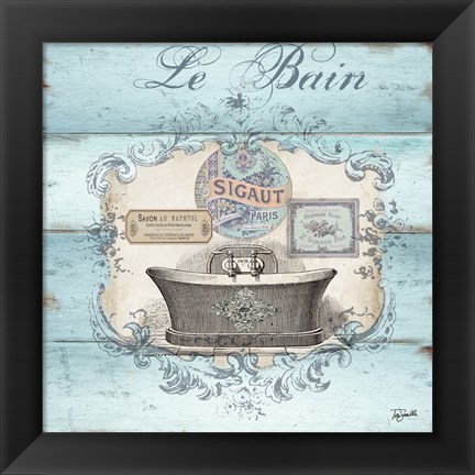 Framed Rustic French Bath II Print