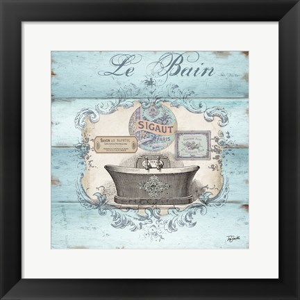 Framed Rustic French Bath II Print