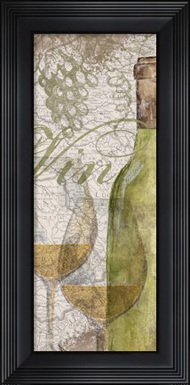 Framed Vino and Vin Panel II Print